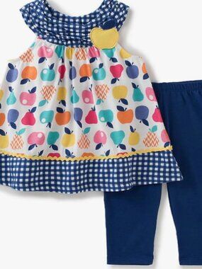 Kids Headquarters Toddler Girls 2-Piece Fruit Tunic & Capri Set size 3T